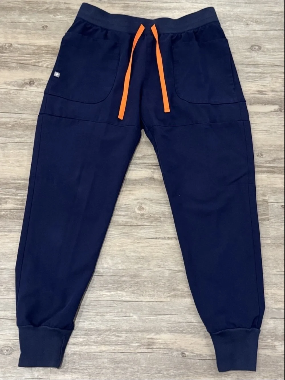 FIGS Mens Zamora Scrub Pant Blue Jogger Cargo Pockets Hospital Lab NursingSZ S/T